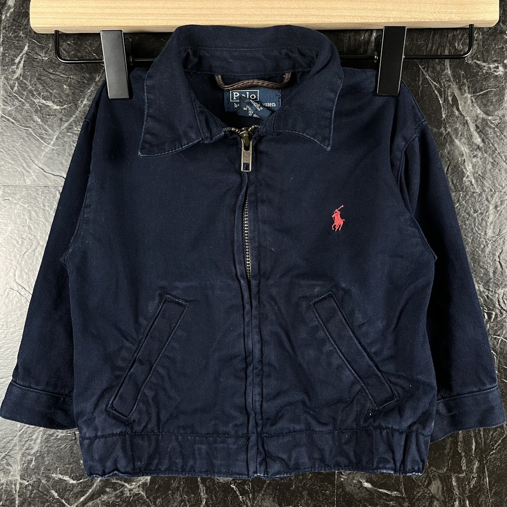 Polo Ralph Lauren Boy's Navy Harrington Jacket 18M